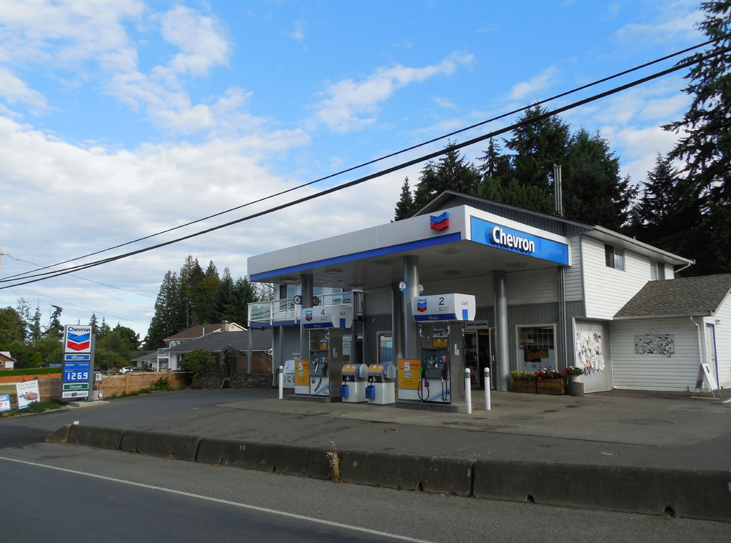 Chevron Gas in Vancouver Island